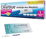 Vorteilspack - 5 x Schwangerschaftstest Frühtest 10 miu/ml + 1 x Clearblue Schwangerschaftstest Digital mit Anzeige der Wochen