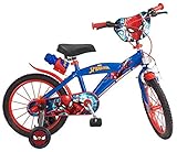 Toimsa Kinderfahrrad Ultimate Spider-Man 16 Zoll mit Trinkflasche