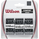 Wilson Overgrip Griffband, Profile Overgrip, 3 Stück, schwarz, WRZ4025BK