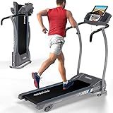 Kinetic Sports KST3100FX Laufband 1100 Watt leiser Elektromotor 12 Programme, GEH- und Lauftraining, Tablethalterung, stufenlos einstellbar bis 12 km/h, klappbar