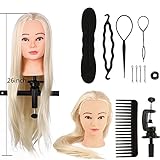Kopf Friseur Praxis Training Kopf Natürliche Haarkuren Training Kosmetologie Puppe + Braid Set Tool(1 #)