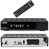 Anadol HD 202c Plus digitaler Full HD 1080p Kabel-Receiver [Umstieg Analog auf Digital] (HDTV, DVB-C / C2, HDMI, SCART, Coaxial, Mediaplayer, USB 2.0) – inkl. HDMI Kabel schwarz