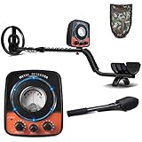 UNIROI Metalldetektor - Professioneller Metallsuchgerät mit Kopfhörerbuchse Präzisionsmetalldetektor mit Suchspule und Multifunktionsschaufel UD521