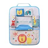 HomDSim Cartoon Autositz Zurück Organizer Aufbewahrungsbeutel Hängen Auto Organizer Taschen Tasche für Kinder Kinder (Lion)