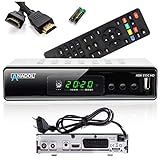 Anadol ADX 111c Full-HD 1080p digitaler Kabel-Receiver, PVR Aufnahmefunktion & Timeshift, HDTV-Receiver für alle Kabelanbieter geeignet, HDMI SCART DVB-C/2, mit automatisierter Senderinstallation