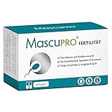 MascuPRO® Fertilität Mann - Fruchtbarkeit - Spermienproduktion + 60 Kapseln + L-Carnitin, L- Arginin, Zink + Vitamine Mann Kinderwunsch