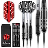 RED DRAGON Apollo 24g - Messing-Steel Darts (Steel Dartpfeile) with Flights, Schäfte, Brieftasche