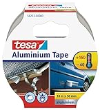 tesa Aluminium Klebeband / Selbstklebendes Aluminiumband für Reparaturen von metallischen Oberflächen / 10m x 50mm