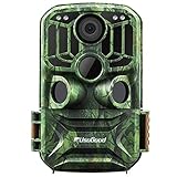 usogood Wildkamera Wlan 24MP 1296P mit Infrarot Nachtsicht Wildtierkamera WiFi Bewegungsmelder Handyübertragung, Wild Jagd-Kamera mit Zeitschaltuhr, Zeitraffe, 120° Weitwinkel, Wasserdicht IP66, 940nm