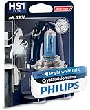 Philips 12636BVBW CrystalVision ultra Moto HS1 Motorrad-Scheinwerferlampe, 1 Stück