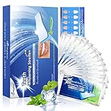 White Stripes MayBeau 56 Pcs Bleaching stripes Zahnaufhellung Streifen mit advanced no-slip technology und Minzgeschmack Teeth Whitening Strips Professionelles Bleaching für Weiße Zähne Zahnweiß