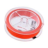 CUTICATE 100 Yards Geflochtene Fliegenfischen Forelle Floating Running Line & Backing 20lbs - Orange