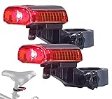 PEARL Fahrradlicht: 2er-Set LED-Fahrrad-Rücklichter, Akku, USB-Ladekabel, StVZO-Zug, IPX4 (Fahrrad Rückleuchte)