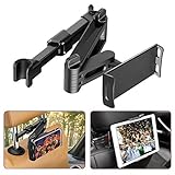 Verstellbar Tablet Halterung Auto, FAPPEN Universal Tablet Halterung : KFZ-Kopfstützen Halterung für Pad Air Mini 2 3 4, Pad 2018 Pro 9.7, 10.5, Fire Kids 7 10,Kindle,Phone und Tablet mit 4.4~11 Zoll