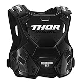 Thor Guardian MX Kinder Motocross Brustpanzer Protektor Cross Enduro Offroad Quad Atv Rot Schwarz Grün Weiß (2XS/XS, Schwarz)