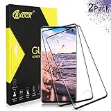 CRXOOX 2 Stück Panzerglas Schutzfolie für Samsung Galaxy S10 9H Härte 3D Touch Kompatibel Blasenfrei Einfache Montage Panzerglasfolie Displayschutzfolie für Samsung Galaxy S10 (Schwarz)