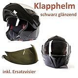 CMX Klapphelm Helm mit Getönten Ersatzvisier Größe L