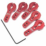 TOOGOO 6 stuecke 25 T Aluminium Servo Horn M3 Gewinde Lenkung Arm High Torque Servos Motoren Teile RC Auto Flugzeug Boot