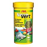 JBL NovoVert 30195 Alleinfutter für pflanzenfressende Aquarienfische Flocken, 250 ml
