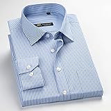 Hemd Gestreifte Formelle Hemden Für Männer Männliche Business-Hemden Für Herren Klassisches Design Plus Size Langarmhemden Ohne Eisen Asiansizel 5513150