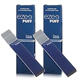 Ezee Puff Einweg E-Zigarette Blaubeere Geschmack E-Liquid Nikotinfrei Elektronische Zigarette 280mAh Akku E-Shisha 2 Stück