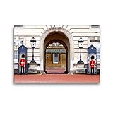 CALVENDO Premium Textil-Leinwand 45 x 30 cm Quer-Format Wache am Buckingham Palast, Leinwanddruck von Rosemarie Prediger