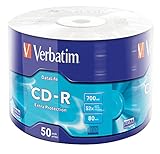 Verbatim 43787' CD-R 700MB 52x 50er Wrap Spindel Silber