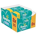 Pampers Baby Feuchttücher Fresh Clean, Dermatologisch Getestet, 640 Tücher (8 x 80)