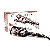 Imetec Bellissima My Pro Magic Straight Brush PB11 100, elektrische Glättbürste, 3 beheizte Außenseiten, Ionen-Technologie, Keramikbeschichtung, Temperaturregelung von 160° C bis 210° C