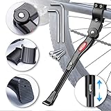 WATSABRO Fahrradständer Einstellbare Universal Seiten-Ständer Unterstützung für Fahrrad Mountainbike Rennrad mit Raddurchmesser 24-28 Zoll
