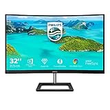 Philips 325E1C - 32 Zoll QHD Curved Gaming Monitor, 75 Hz, 4ms, FreeSync (2560x1440, VGA, HDMI, DisplayPort) schwarz