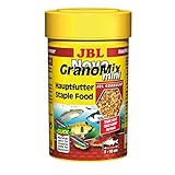 JBL NovoGranoMix 30099 Alleinfutter für kleine Aquarienfische Nachfülldose Granulat, 100 ml