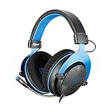 SADES [Upgrade-Version] MPOWER Gaming-Headset mit 3,5 mm Klinke, Over-Ear-Headset mit ausziehbarem Mikrofon, Geräuschunterdrückung, für PC, Smartphones, Tablets, Laptops, Nintendo Switch, PS4