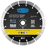 Tyrolit 704617 Diamant-Trennscheibe DCU, 4 in 1 für Baumaterialien, 230 mm x 2,4 mm/14 mm