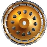 Diamantschleifteller Schleifscheiben Ø 115-230 mm 22.23mm Loch Schleiftopf mit Doppel Zahn (Doppel Zahn DM 230 mm)