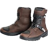 FLM Motorradschuhe, Motorradstiefel kurz Touren Stiefel kurz 1.0 braun 47, Herren, Tourer, Ganzjährig, Microfiber/Synthetik