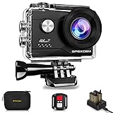 Apexcam 4K Action cam 20MP WiFi Sports Kamera Ultra HD Unterwasserkamera 40m 170 ° Weitwinkel 2.4G Fernbedienung Zeitraffer 2x1050mAh Akkus 2.0-inch LCD Bildschirm und andere