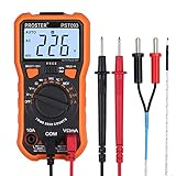 Proster Digitaler Multimeter 8233D Pro 2000Counts TRMS NCV AC DC AC/ DC Strom Spannung Digital Multimeter Multitester Dioden Transistor Kontinuität Tester mit LCD Hintergrundbeleuchtung