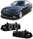 Carparts-Online 13714 CCFL Angel Eyes Scheinwerfer schwarz