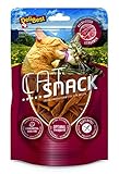 DeliBest Cat Snack aus 100% Schweizer Kalbfleisch I Katzen Leckerlies ohne Zusatz von Getreide I Ergänzungsfuttermittel für Fellglanz , feste Krallen & den Erhalt der Gelenkbeweglichkeit I 45g