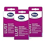 Ritex LUST Kondome, Genoppt und gerippt, 24 Stück, Made in Germany