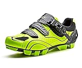 Santic MTB Schuhe Mountainbike Schuhe Fahrradschuhe SPD Schuhe Herren Fahrradschuhe, Grün (Green-a), 41 EU