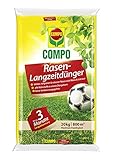 COMPO Rasen-Langzeitdünger, 3 Monate Langzeitwirkung, Feingranulat, 20 kg, 800 m²