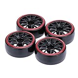 GoolRC 4pcs Satz 1 10 Drift Car Tires Harte Reifen für Traxxas Tamiya HSP HPI Kyosho auf der Straße Treiben Auto
