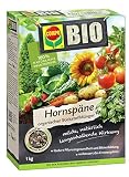 Compo BIO Hornspäne, Hochwertiger und natürlicher Stickstoffdünger, 1 kg