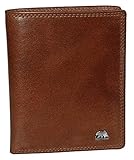 Brown Bear Ausweisetui Kredit-Kartenetui Leder Braun Tobacco Hochformat Herren Damen RFID Schutz Blocker Echtleder Geldbörse ohne Münzenfach Portemonnaie Geldbeutel Portmonaise Portmonee