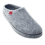Andres Machado Unisex Hausschuhe für Damen und Herren für Sommer und Winter - Slipper/Pantoffeln - AM001, Grau, 40 EU