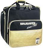 Brubaker Super St. Moritz Skischuhtasche Helmtasche Rucksack-Tragesystem mit Schuhfach - Schwarz Gold