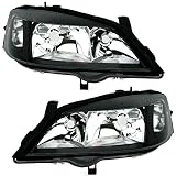 AD Tuning DEPO Halogen Scheinwerfer Set in Klarglas Schwarz H7 HB3 Links rechts
