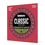 D'Addario Nylonsaiten für Konzertgitarre | BEGINNER SET MADE IN USA | EJ27N 1/2 | Nylon | Normal Tension | für 1/2 Gitarren